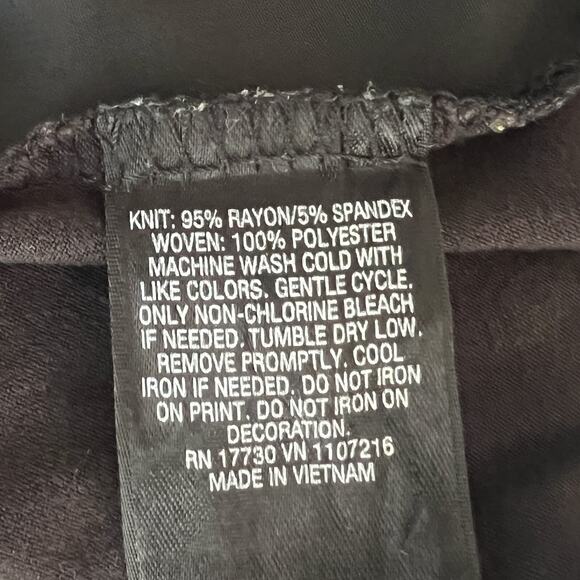 A New Day Tank Top Women's X-Large Black Floral Beach Summer Sheer Overlay - Picture 7 of 10